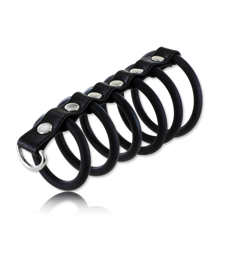 6-Silicon Rings Gates Of Hell -Black