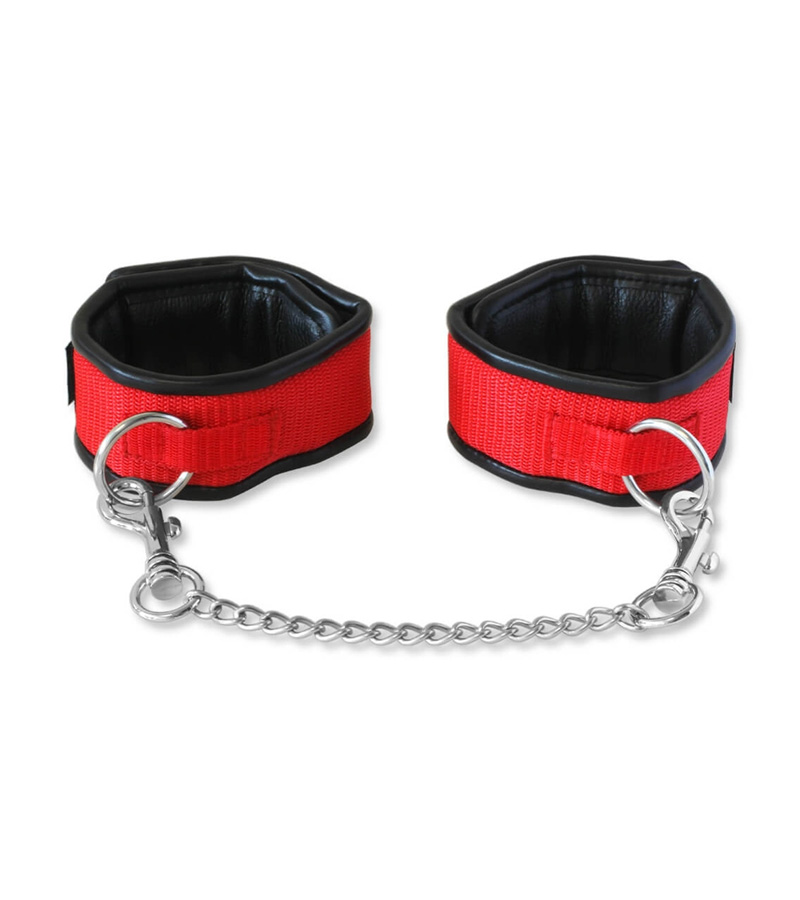 Deluxe Anklecuffs RED/BLACK