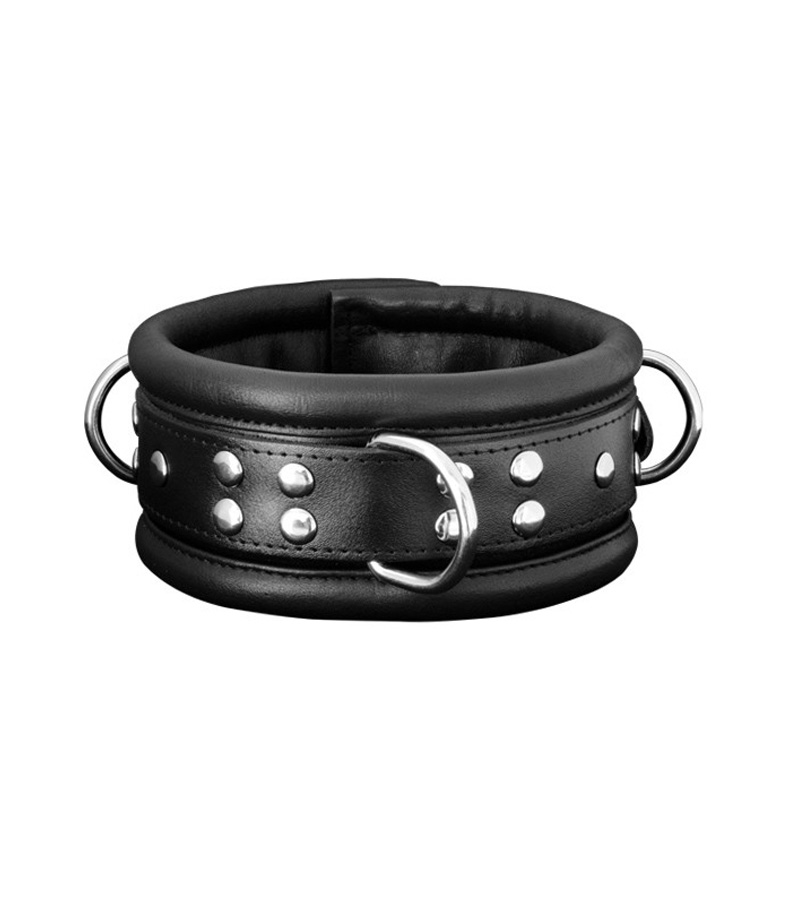 Padded Neck Collar - BLACK/BLACK - 65mm