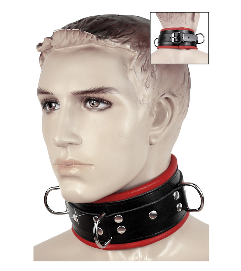 Padded Neck Collar - RED/BLACK 